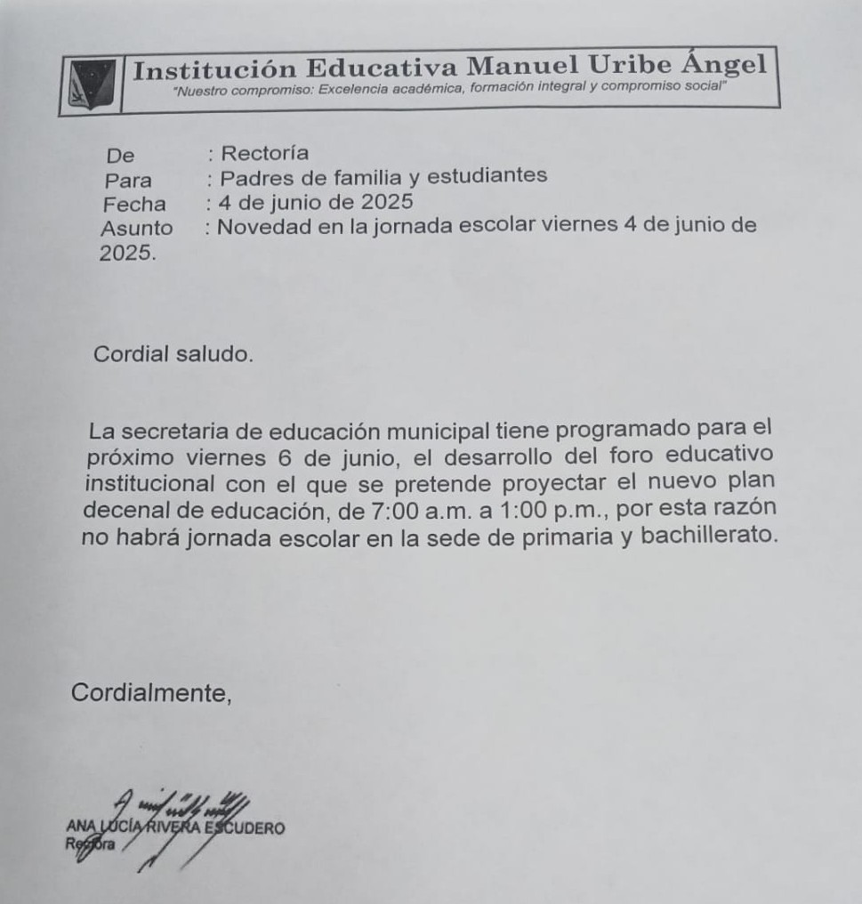 circular novedades 6 de junio